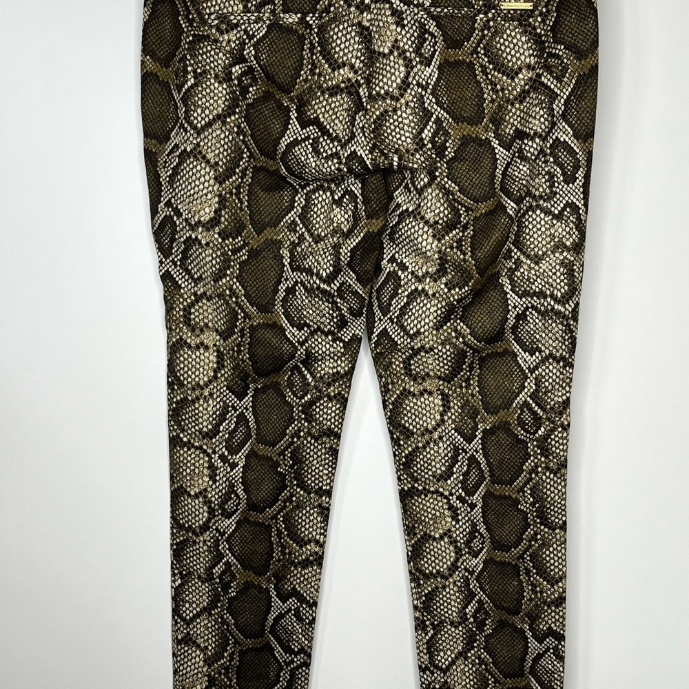 Michael Kors Snakeskin Pattern Straight Leg Chino Pants Size 12 - Picture 2 of 8